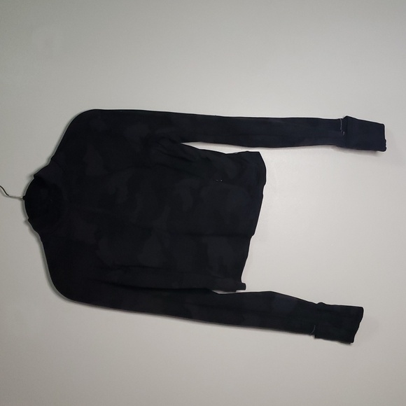 Lululemon Its Rulu Run Cropped Half-ZipHeritage 365 Camo Deep Coal Multi 6 - Picture 9 of 12